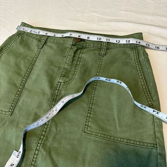 J.Crew Garment Dyed Utility Mini Skirt Women’s 2 Army Green Military Gropcore - Picture 6 of 9